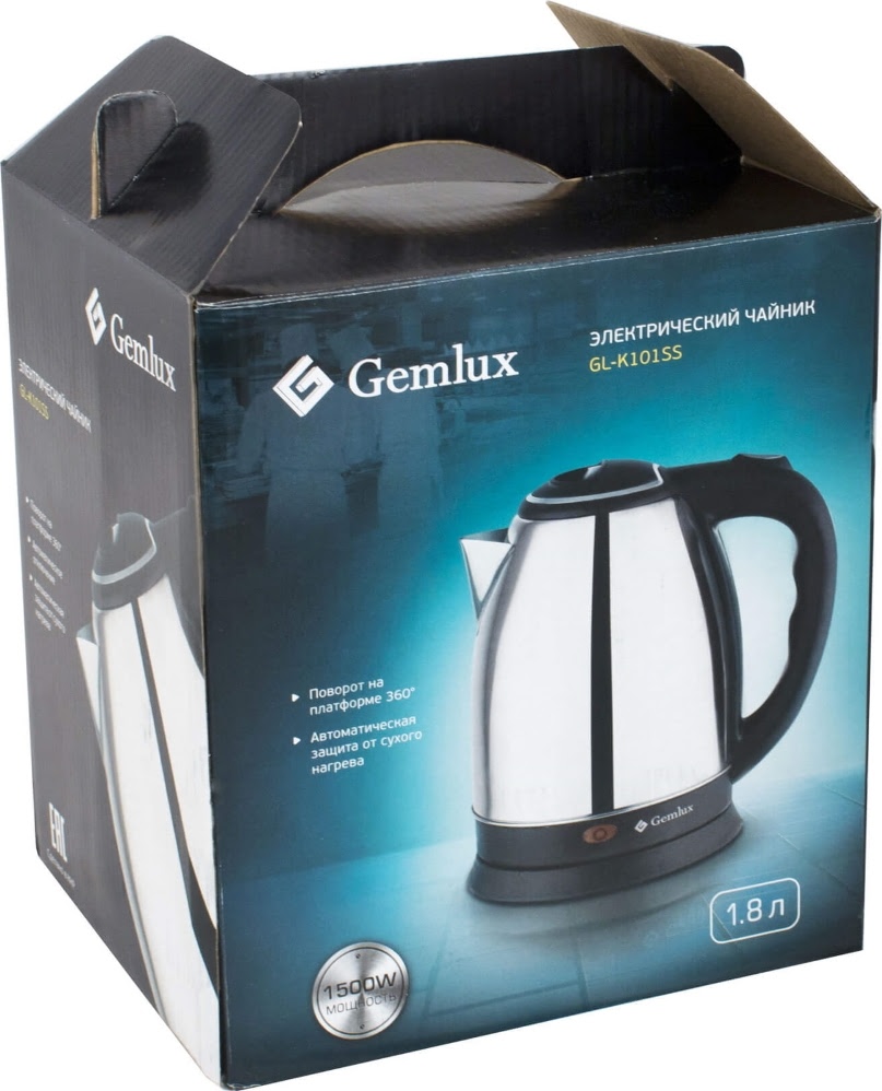 Чайник GEMLUX GL-K101SS - 3